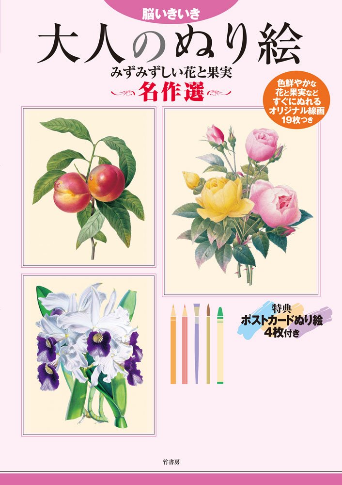 アンティーク　版画日本画 花・植物・果実の絵 4点セット 61sF4+l4DpL.jpg